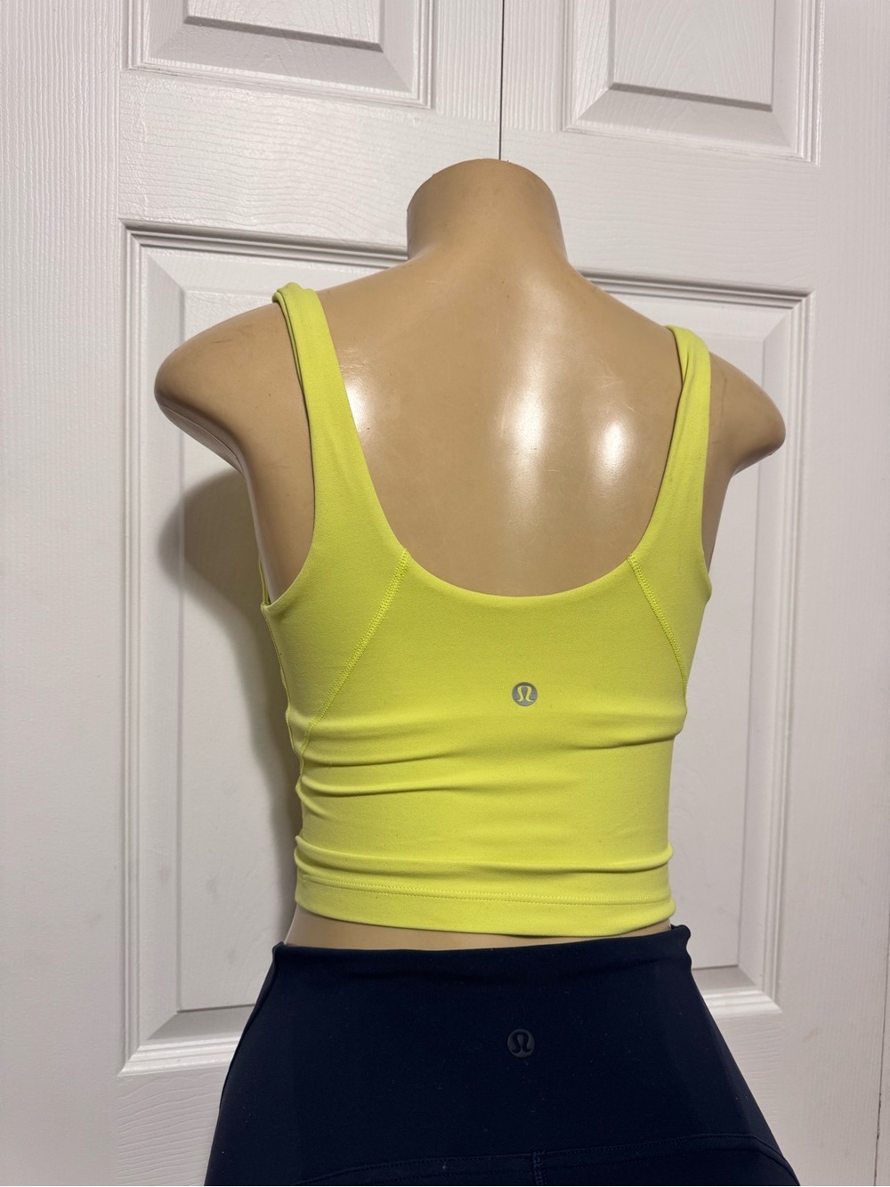 Lululemon Women's Yellow V-Neck Tank Top